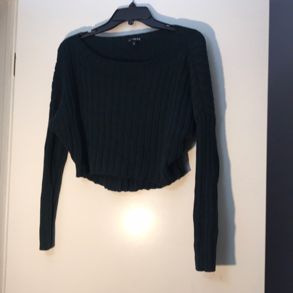 Express slouchy cropped sweater